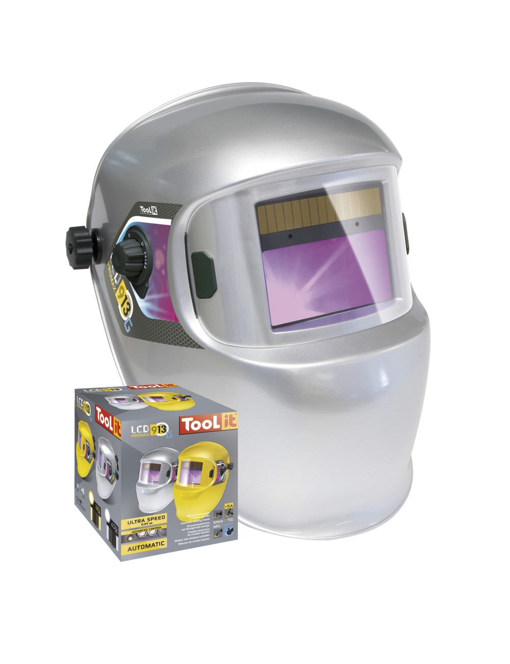 Lcd Promax 9-13 G Silver Helmet